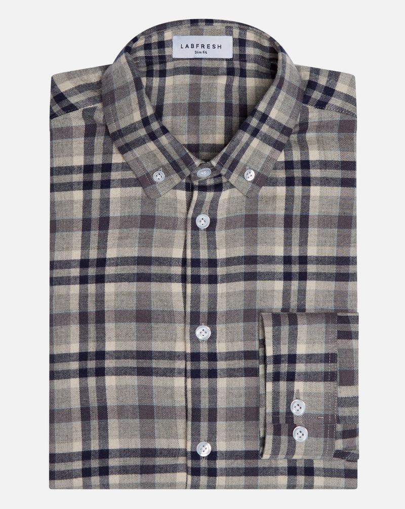 Limited edition: Cotton wool blend shirt checked