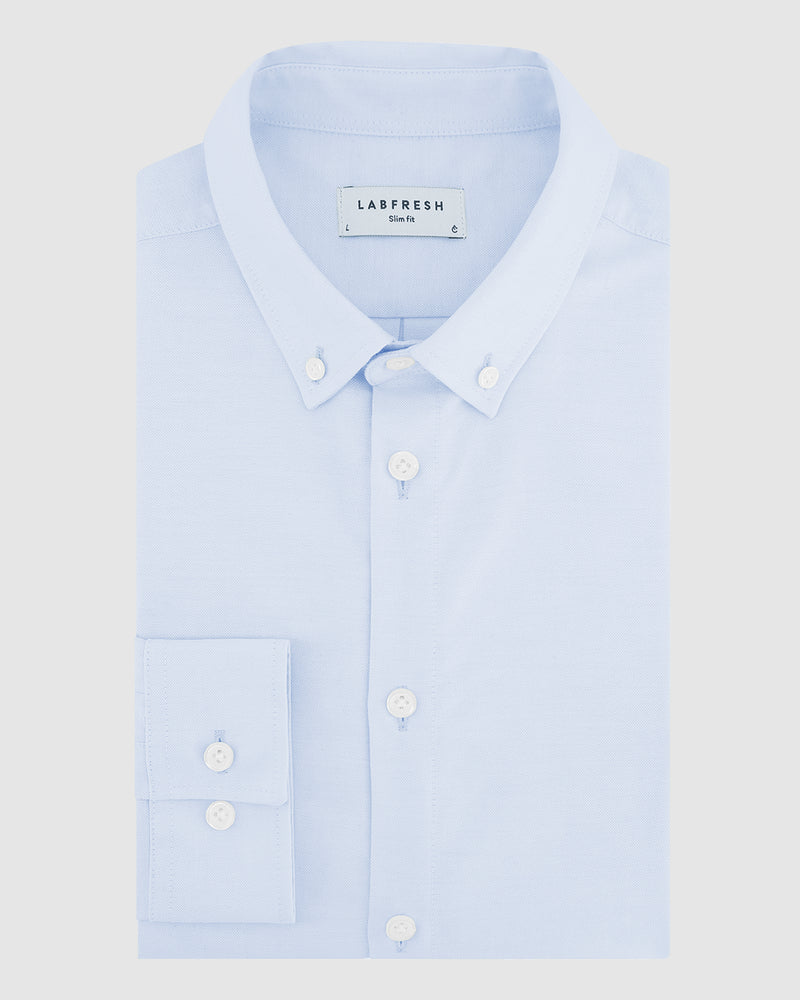 Oxford stretch shirt blue